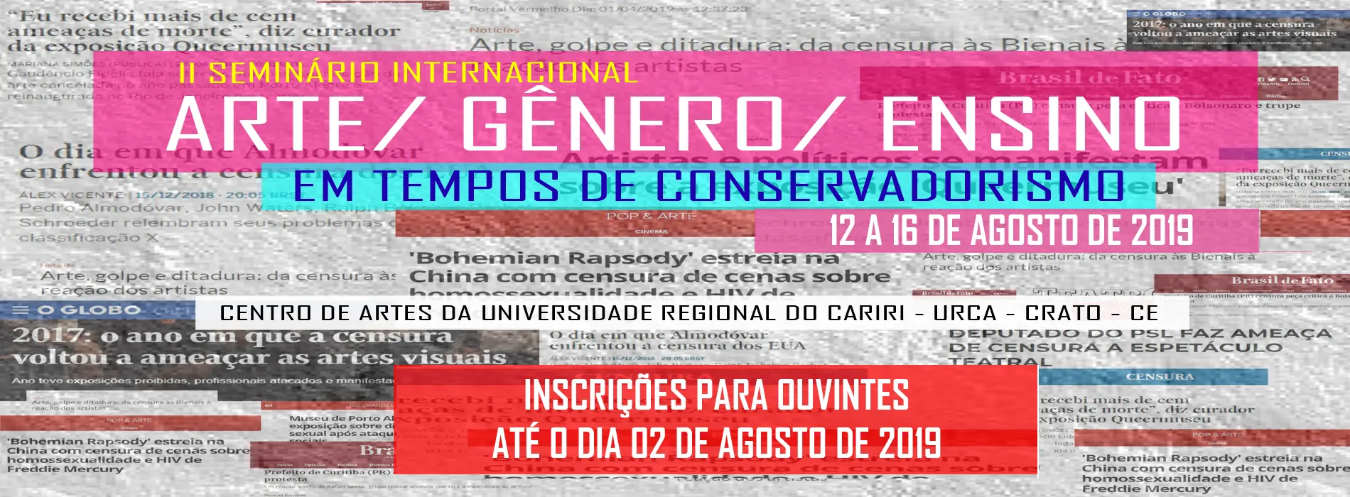 II Seminário Internacional Arte, Gênero e Ensino em Tempos de Conservadorismo