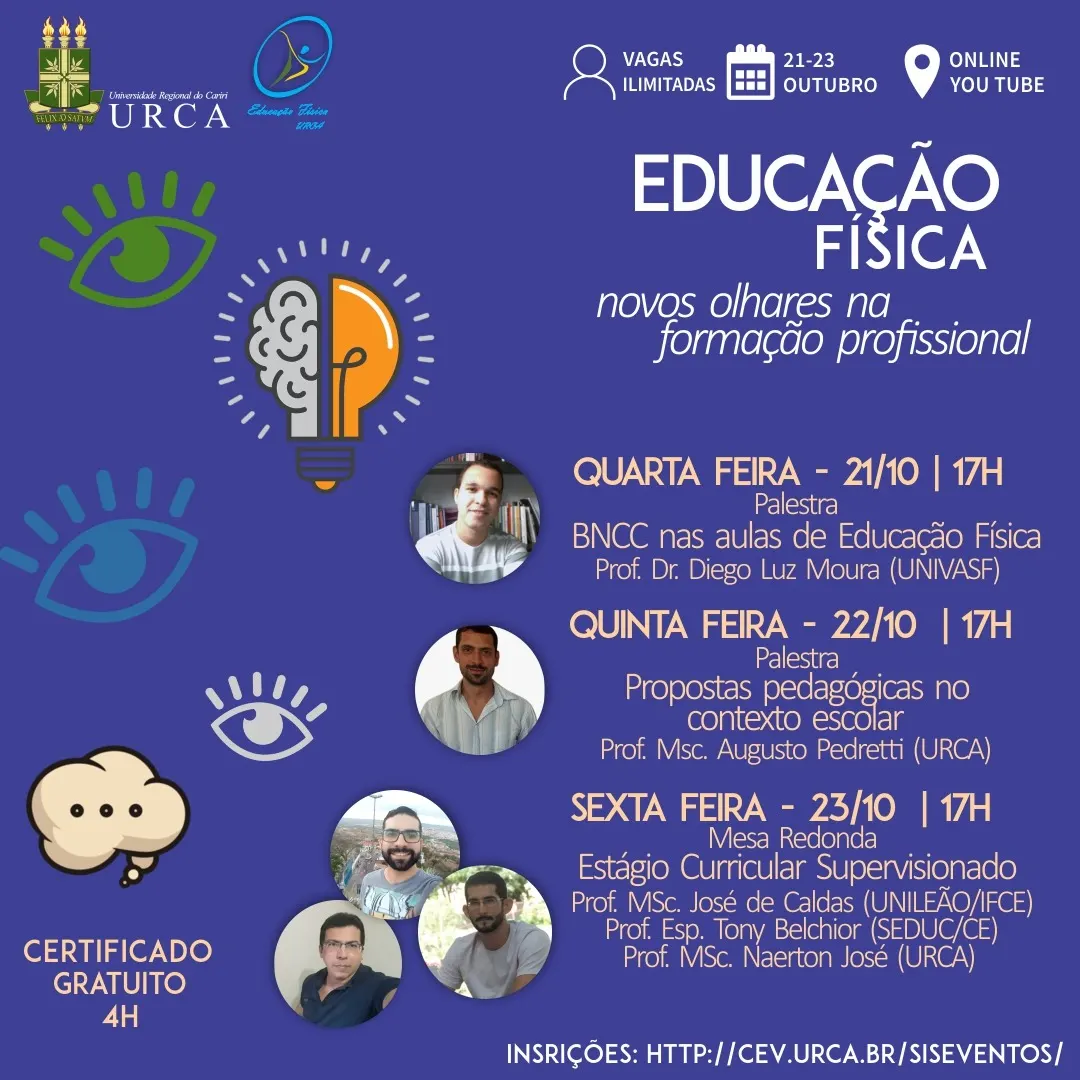 Encontro Online de Estágio Supervisionado do Curso de Educação Física da URCA