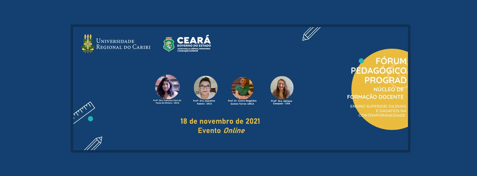 FÓRUM PEDAGÓGICO PROGRAD (URCA)