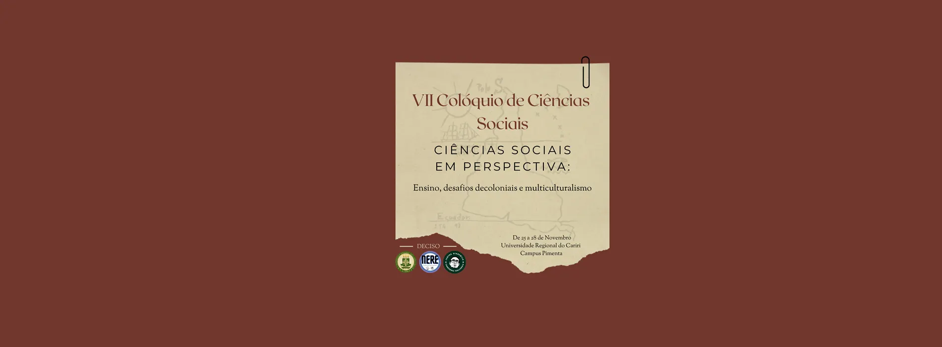 VII Colóquio de Ciências Sociais