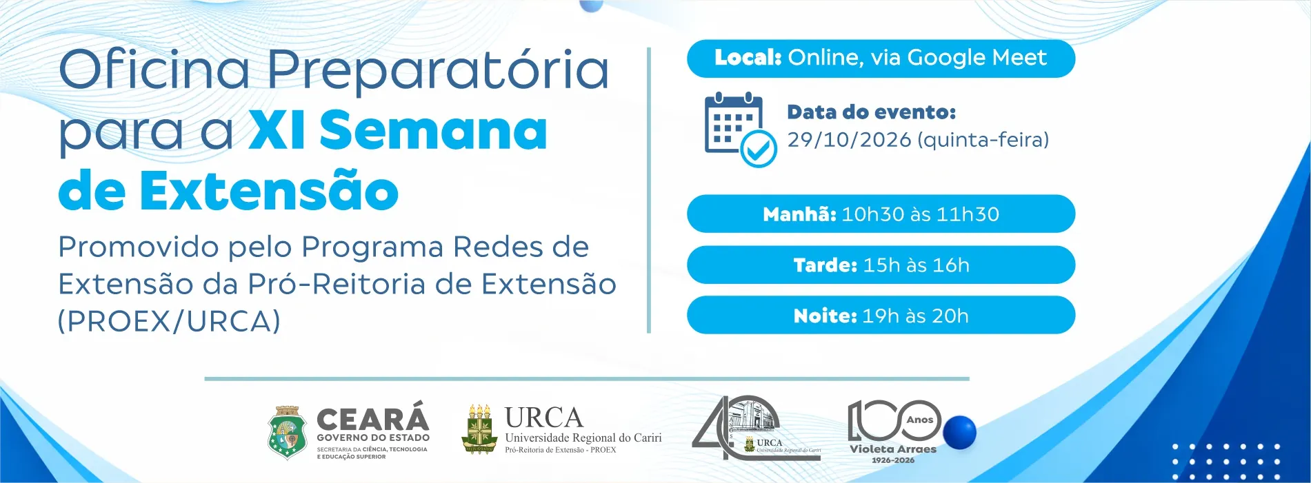 Oficinas Preparatórias para a XI Semana de Extensão